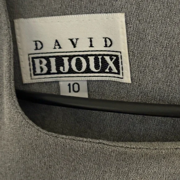 Vintage 2 Piece Blazer Dress Set Gray Size 10 - Picture 3 of 7